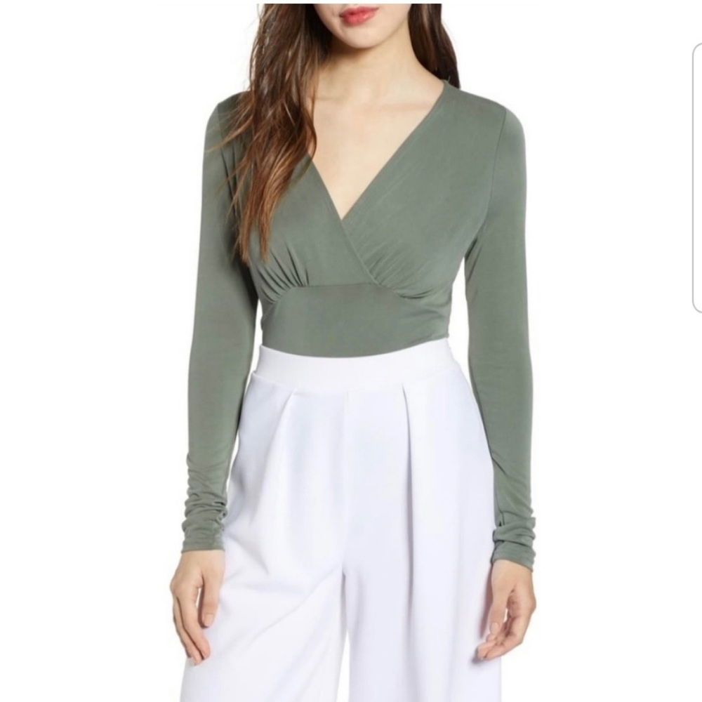 Vero Moda Sage Green Thong Bodysuit